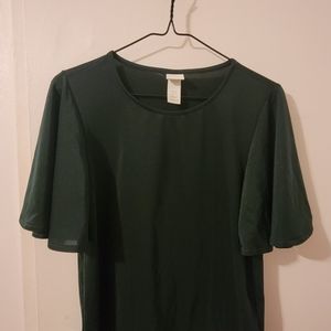 H&M Ruffle Sleeve Blouse fits small